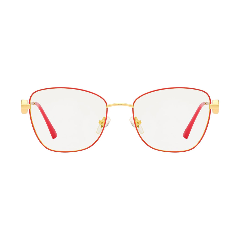 Transparent Lens Red Frame