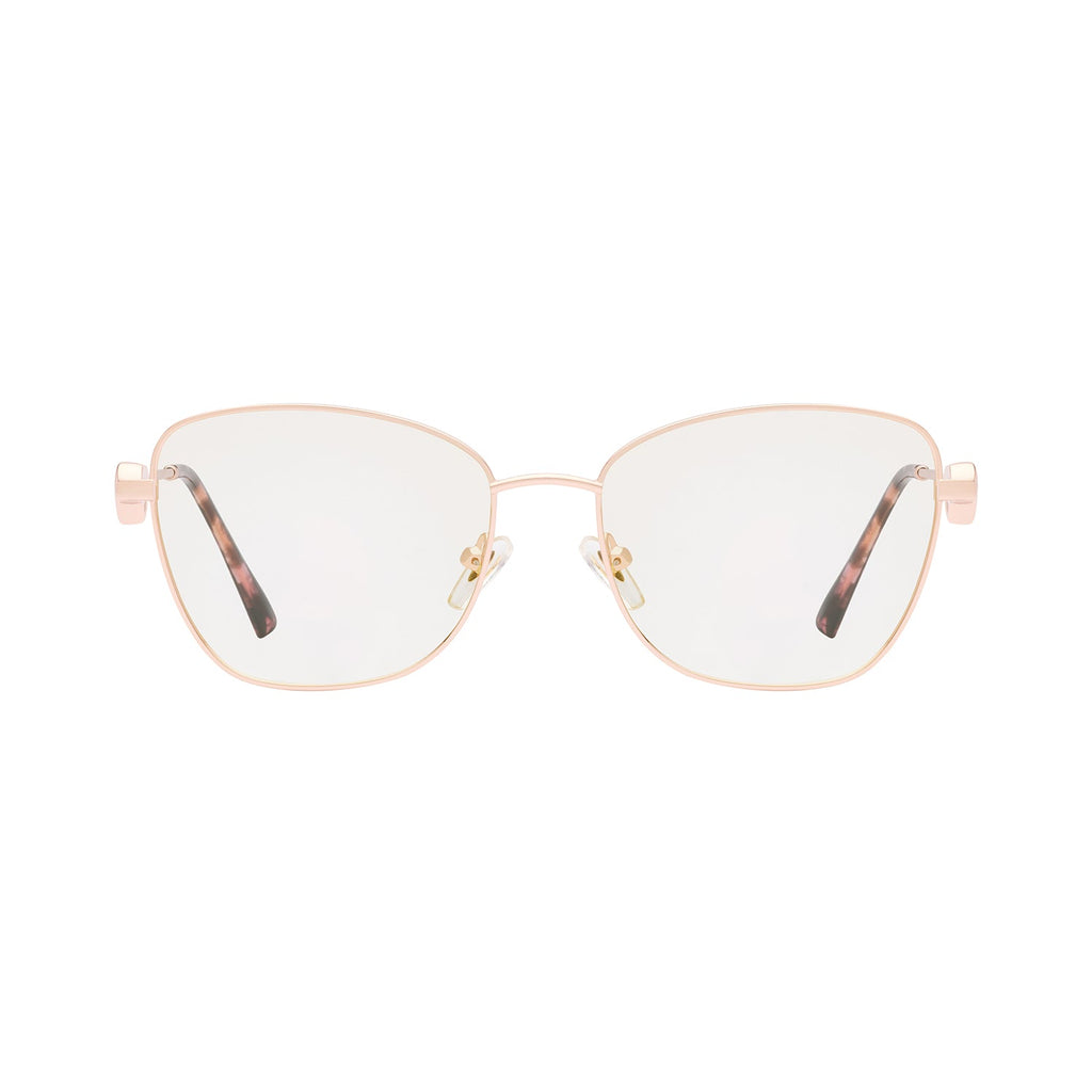 Transparent Lens Rose Gold Mirrored Frame