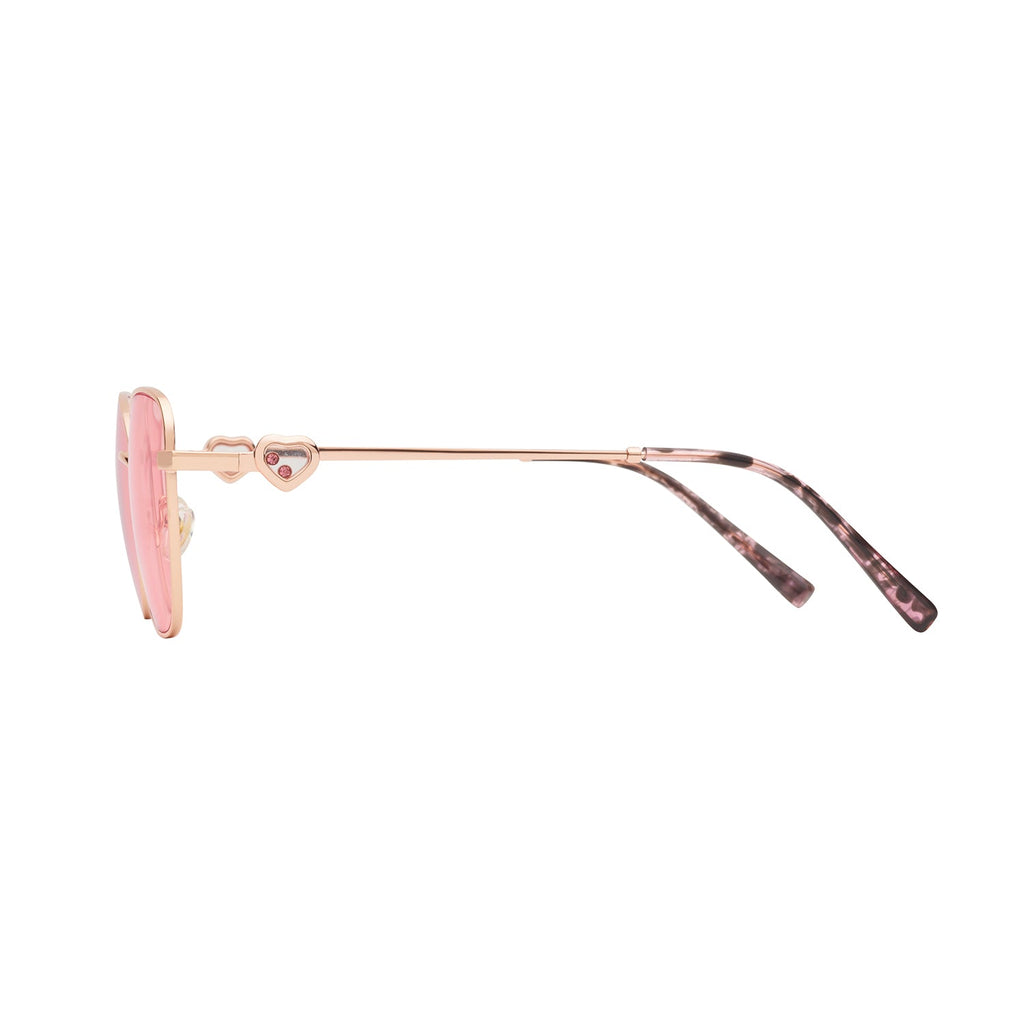 Transparent Mirrored Lens Rose Gold Mirrored Frame