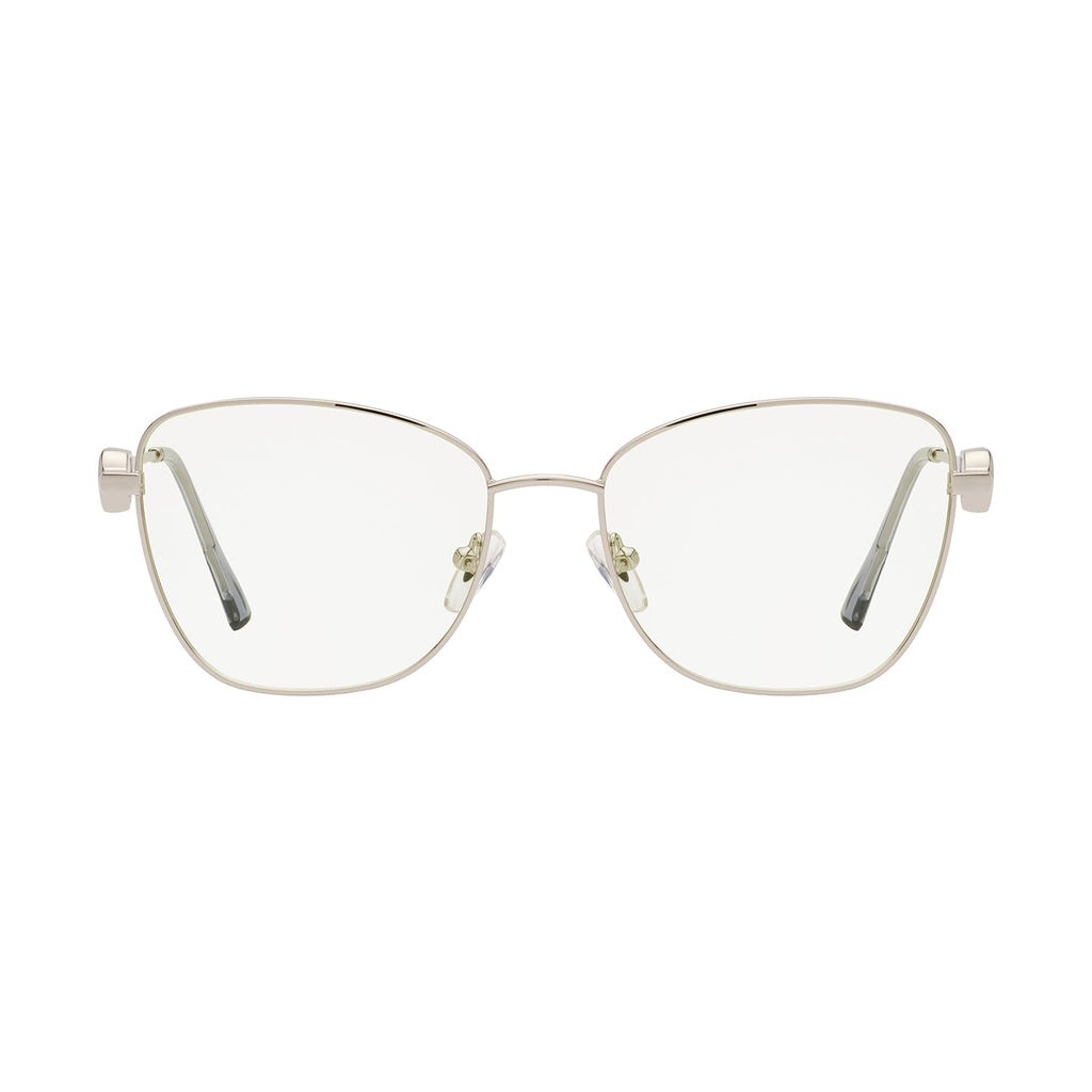 Transparent Lens Silver Frame