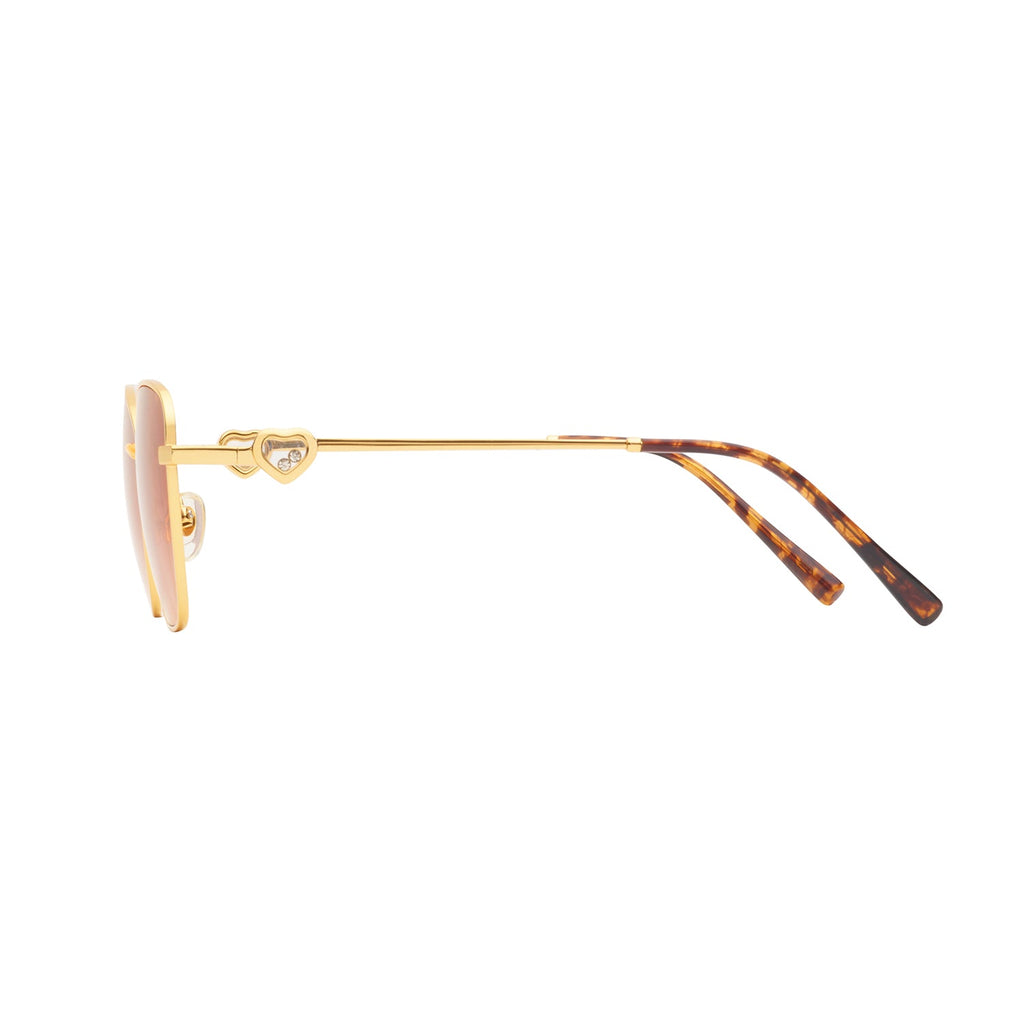 Gradient Brown Lens Gold Frame