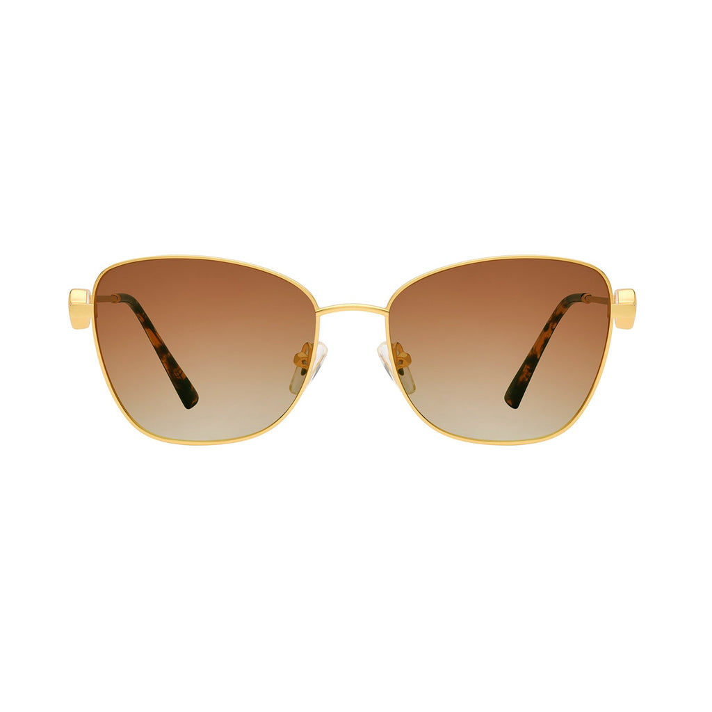 Gradient Brown Lens Gold Frame