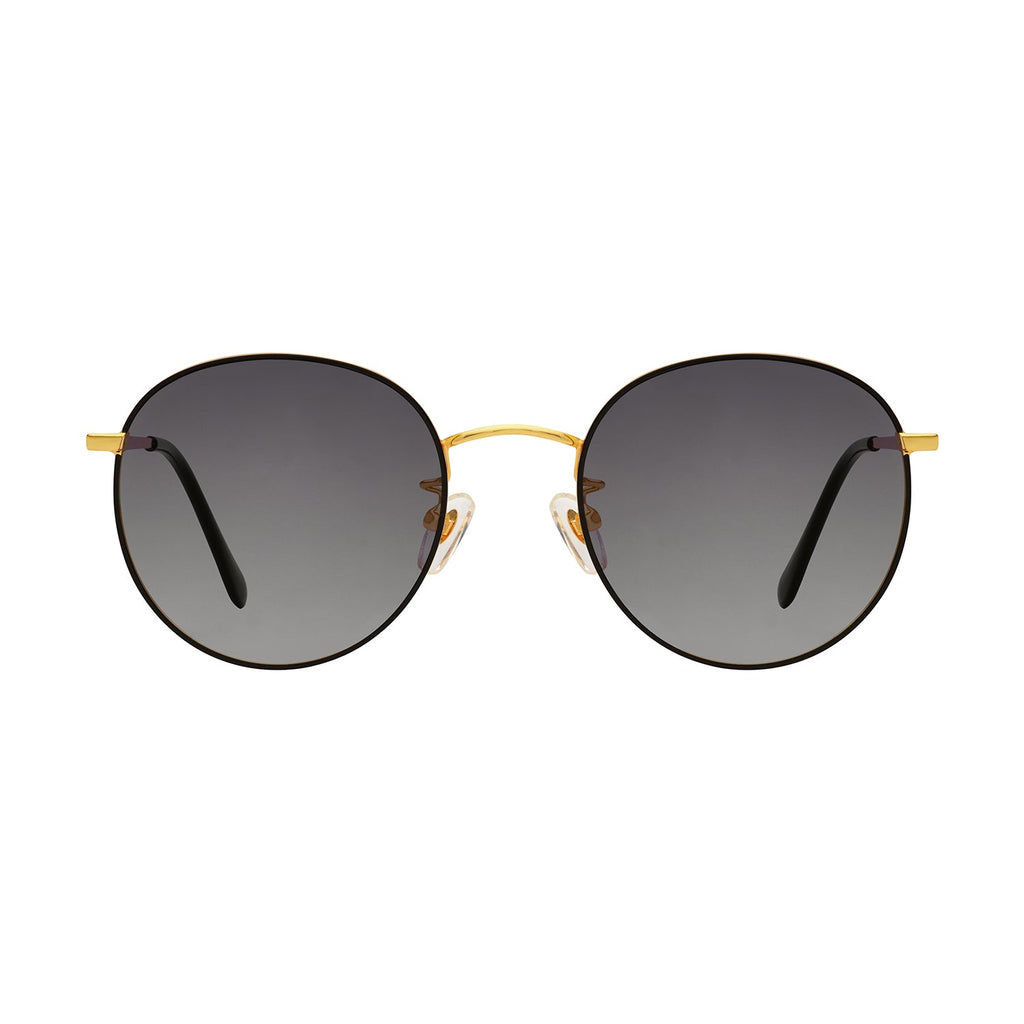 Gradient Grey Lens Black Gold Frame