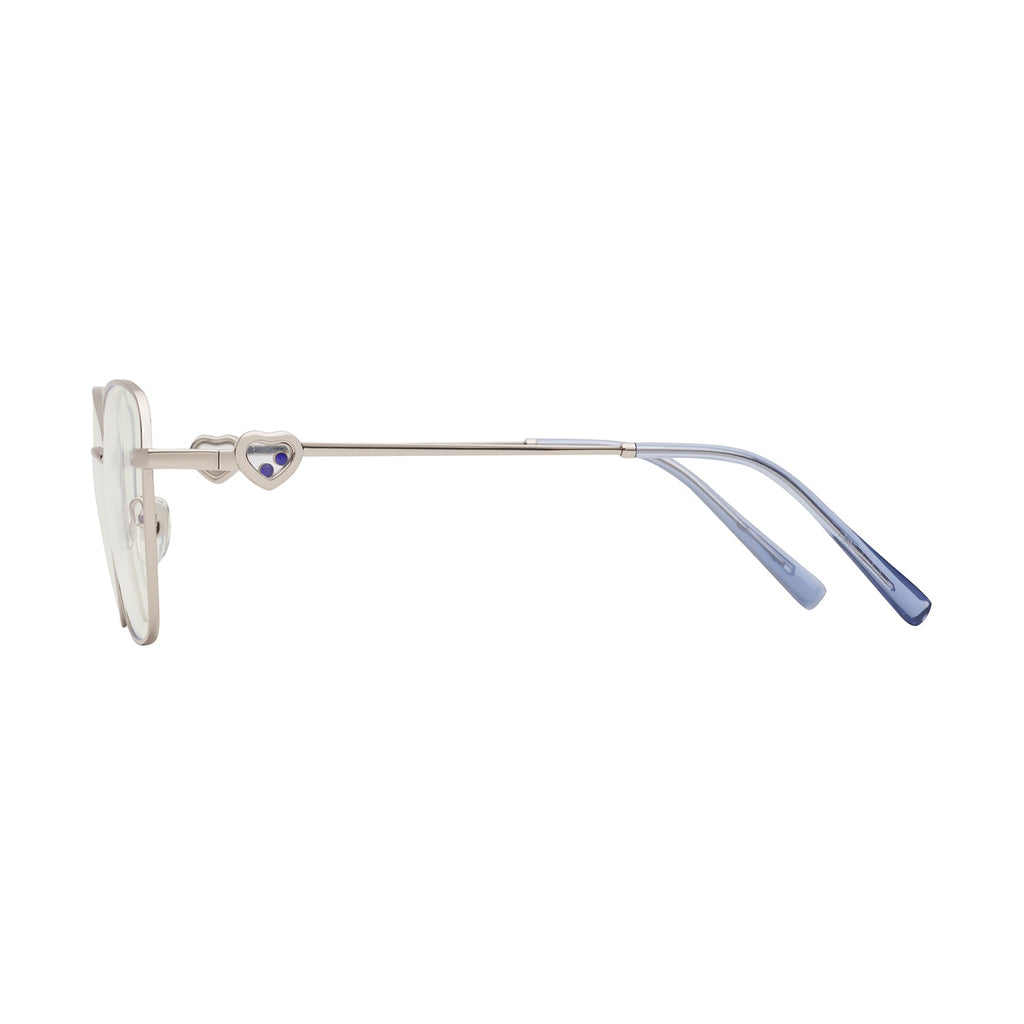 Transparent Lens Silver Frame