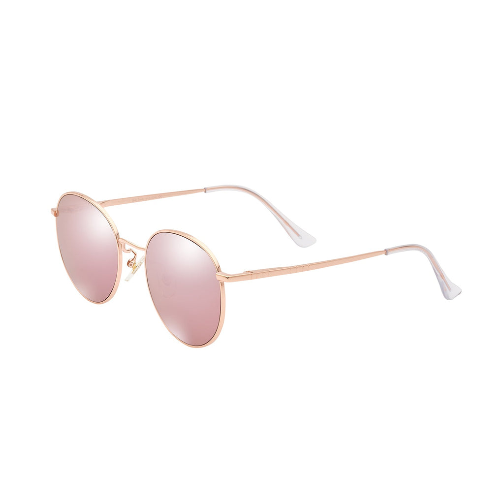 Rose Gold Mirrored Lens Glod Frame