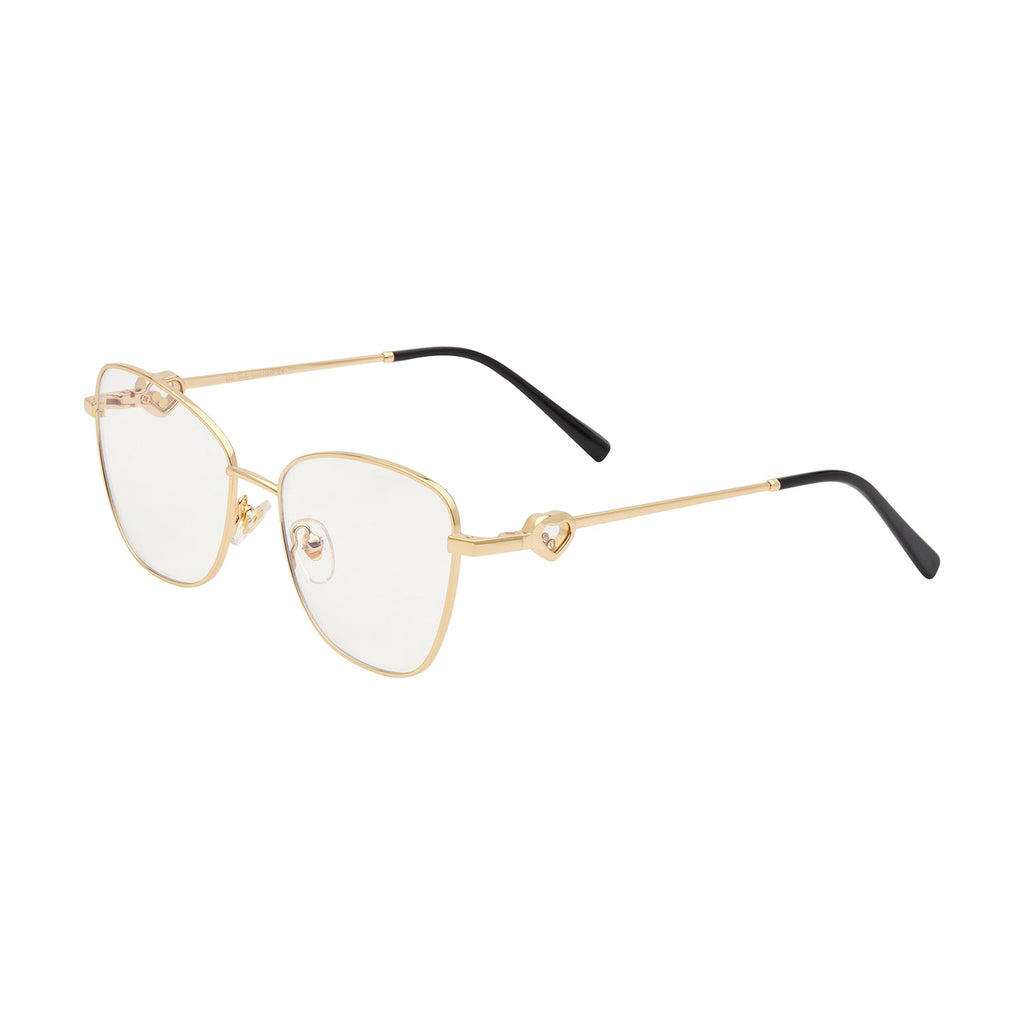 Transparent Lens Gold Frame