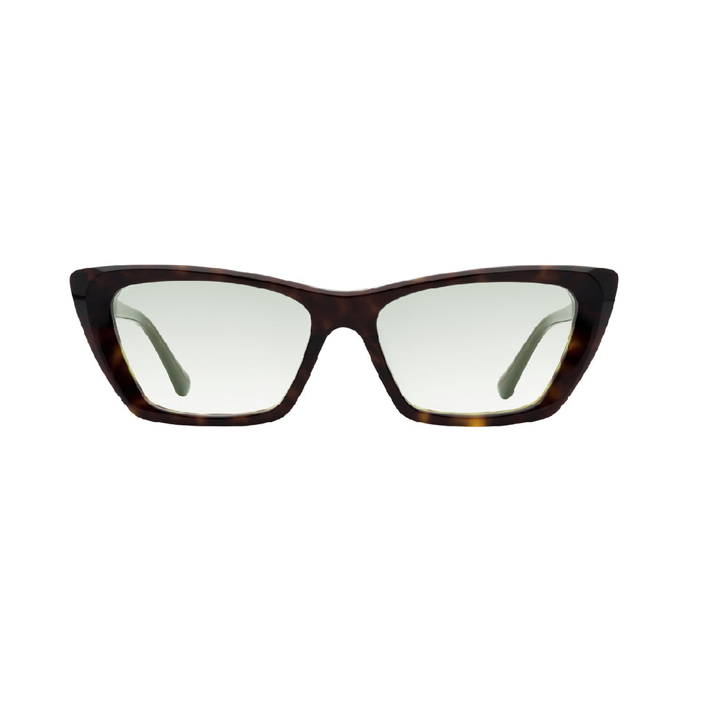 Gradient Green Lens Black Frame