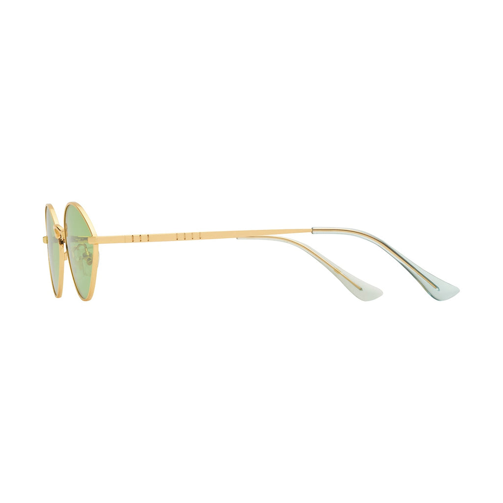 Gradient Green Lens Gold Frame