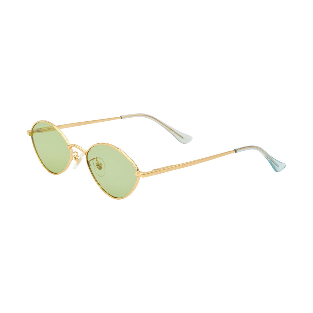 Gradient Green Lens Gold Frame