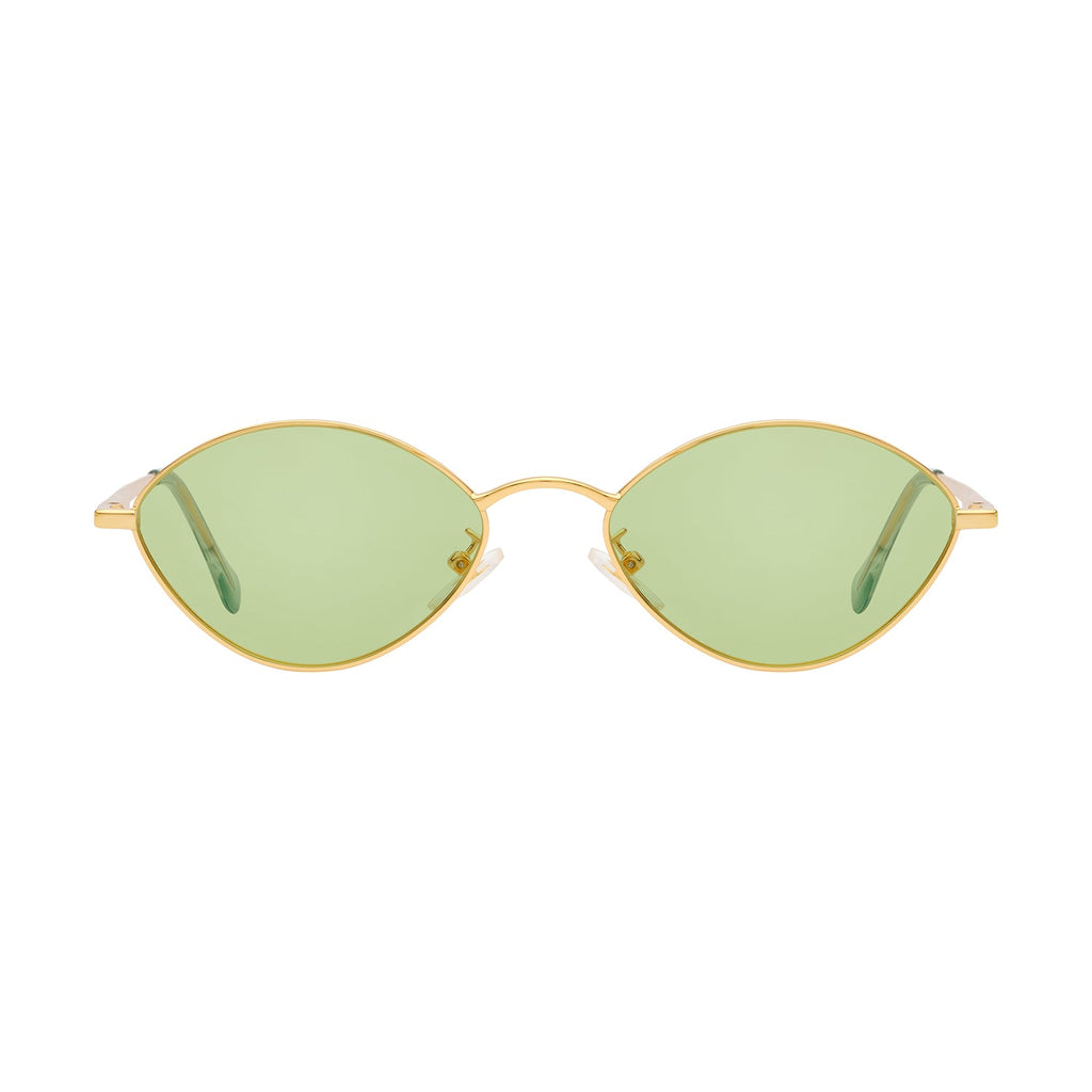 Gradient Green Lens Gold Frame