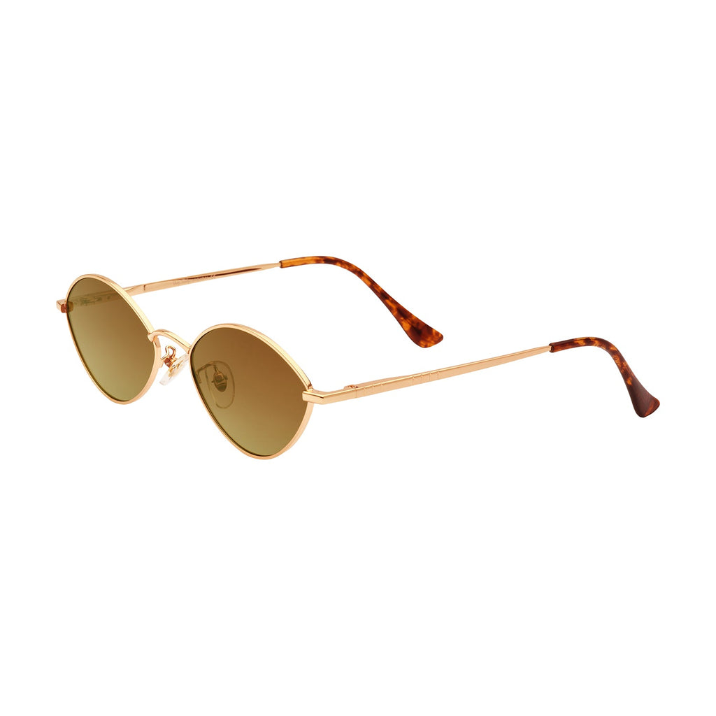 Brown Lens Gold Frame