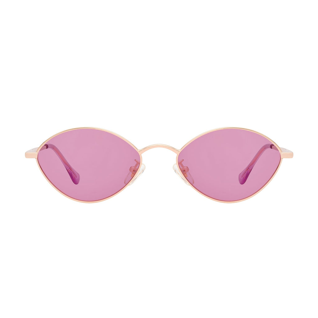 Gradient Purple Lens Rose Gold Mirrored Frame