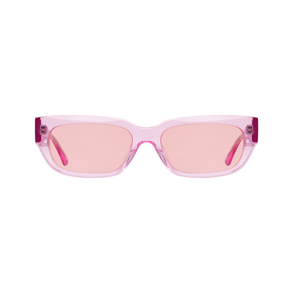 Light Pink Lens Transparent Pink Frame