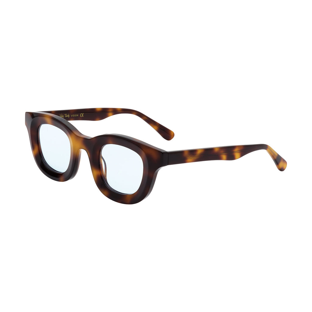 Light Blue Lens Tortoiseshell Frame