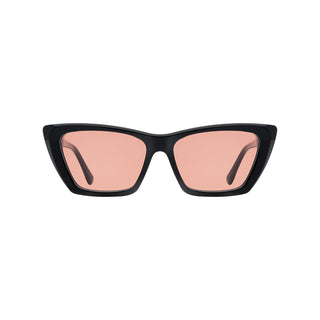 Pale Orange Lens Black Frame