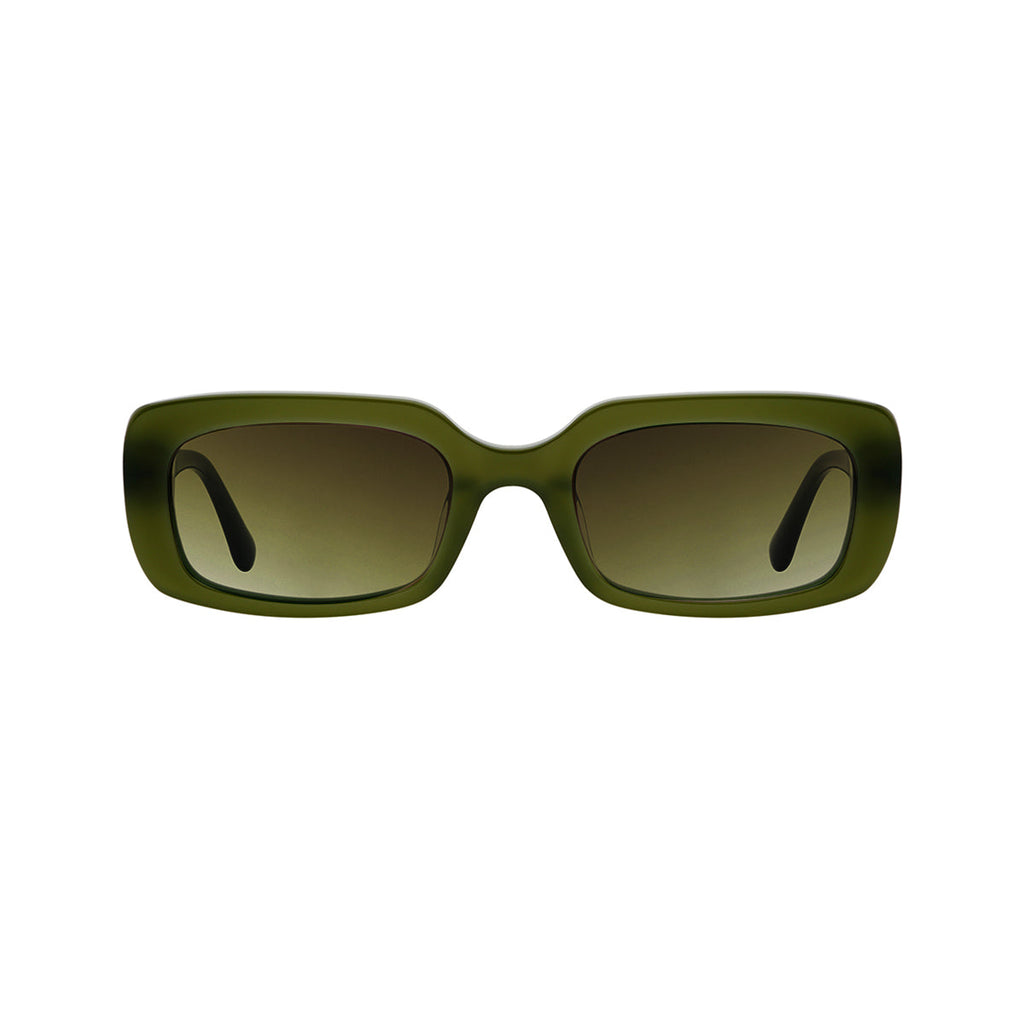 Gradient Dark Green Lens Transparent Green Frame