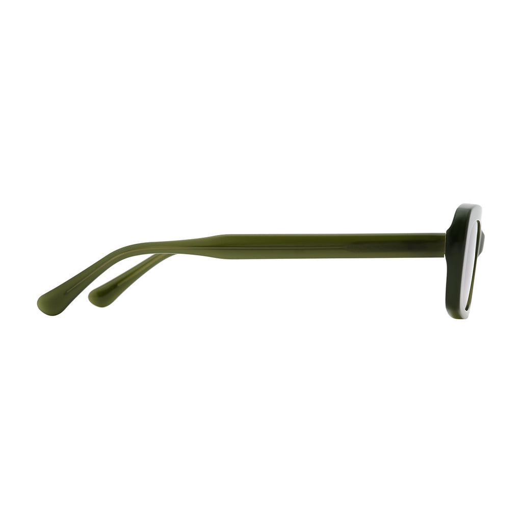 Gradient Dark Green Lens Transparent Green Frame