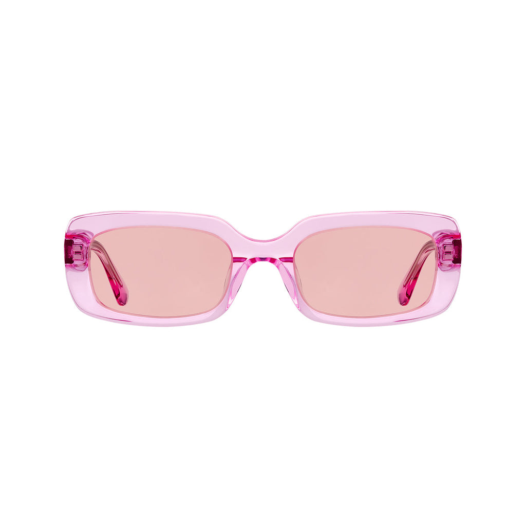 Light Pink Lens Transparent Pink Frame