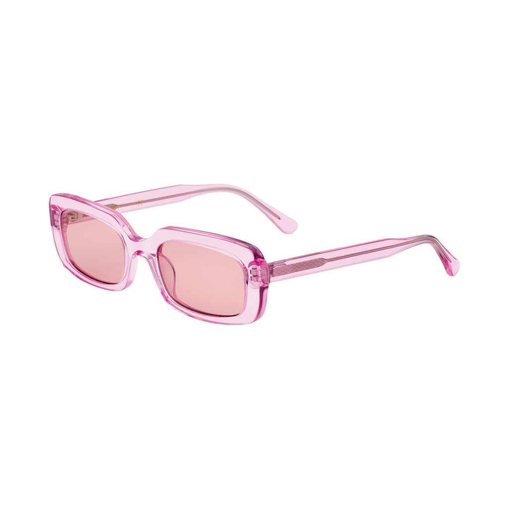 Light Pink Lens Transparent Pink Frame