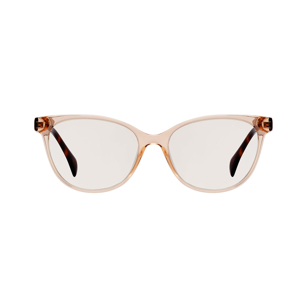 Transparent Lens Tortoiseshell Frame