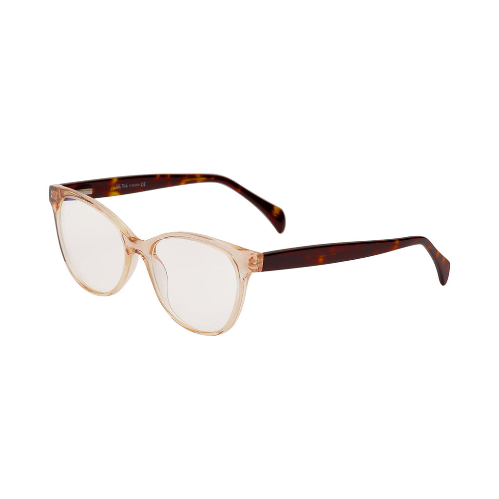 Transparent Lens Tortoiseshell Frame