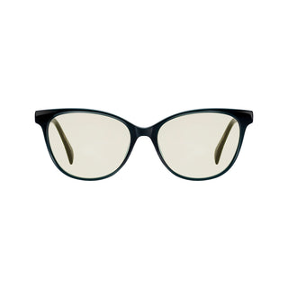 Transparent Lens Dark Green Frame