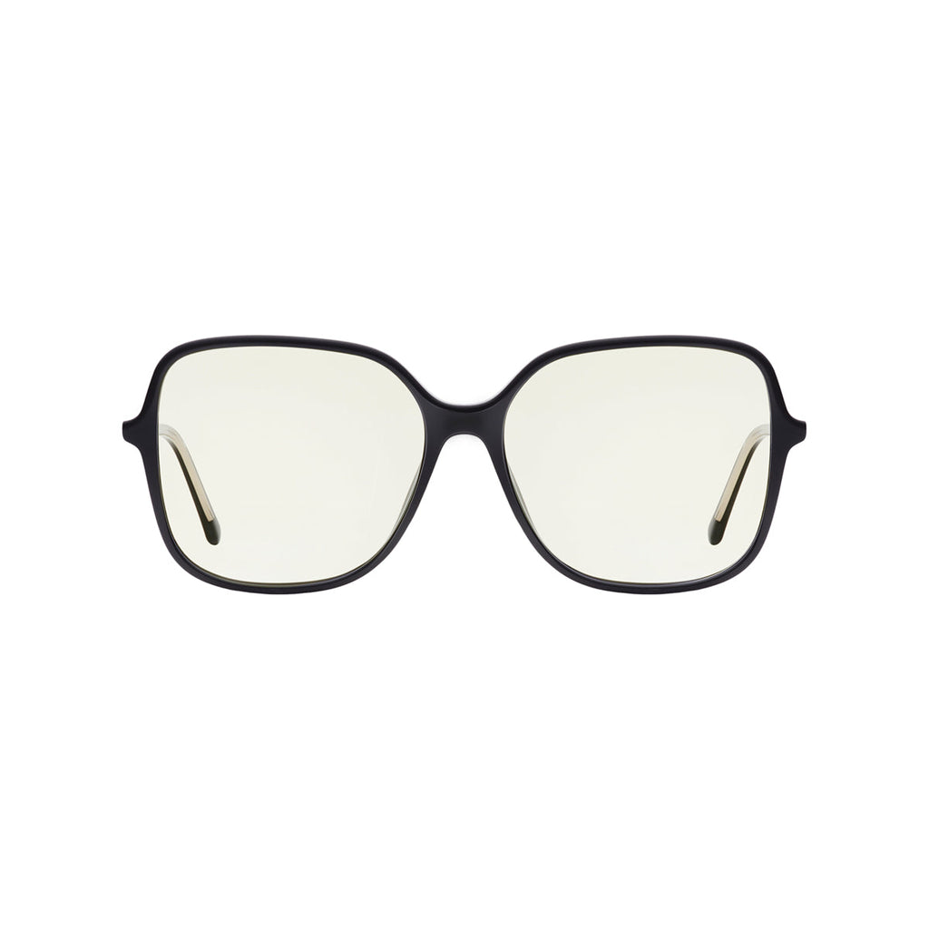 Transparent Lens Black Frame