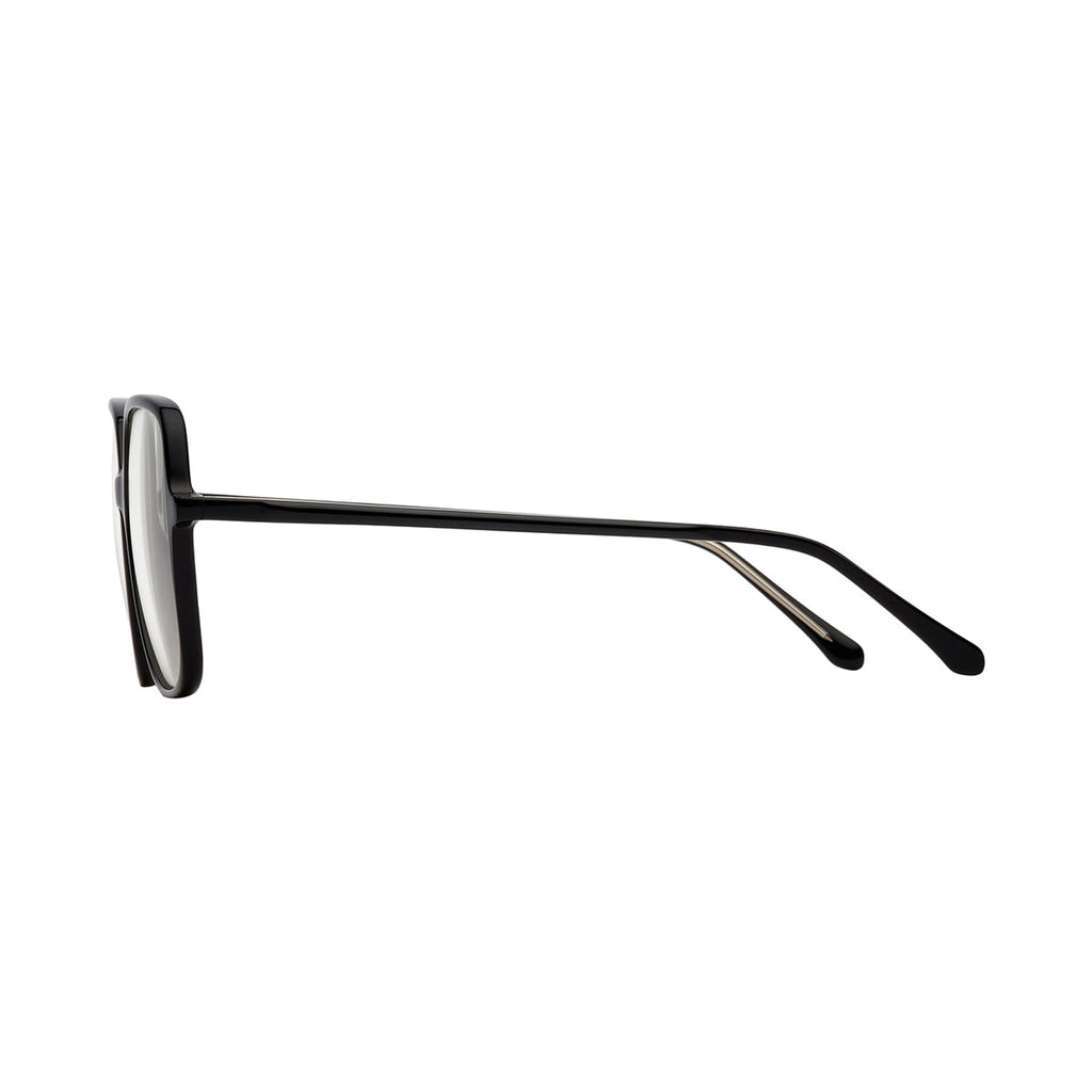 Transparent Lens Black Frame