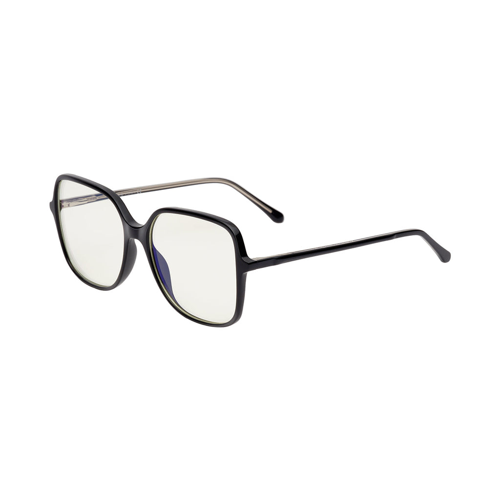 Transparent Lens Black Frame