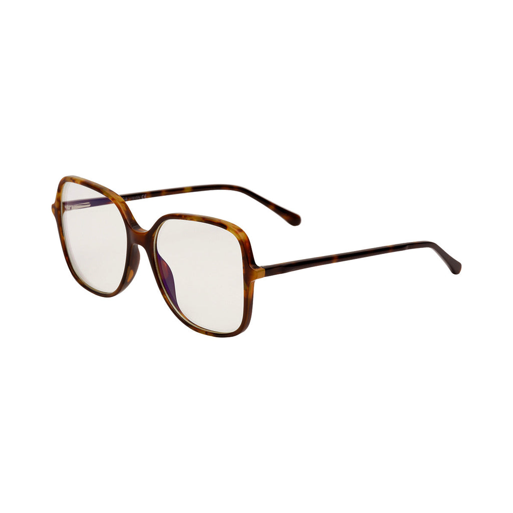 Transparent Lens Tortoiseshell Frame