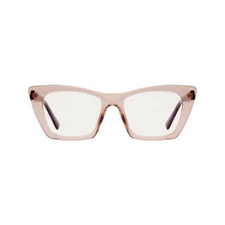 Transparent Lens Transparent Champagne Frame