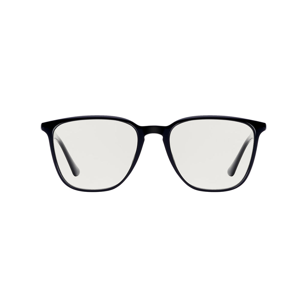 Transparent Lens Blue Frame