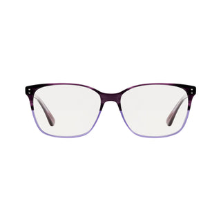 Transparent Lens Purple Tortoiseshell Frame