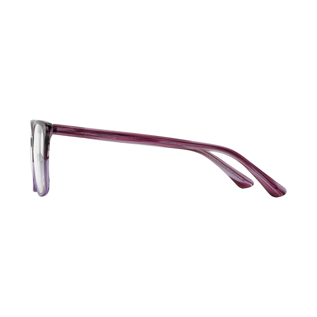 Transparent Lens Purple Tortoiseshell Frame