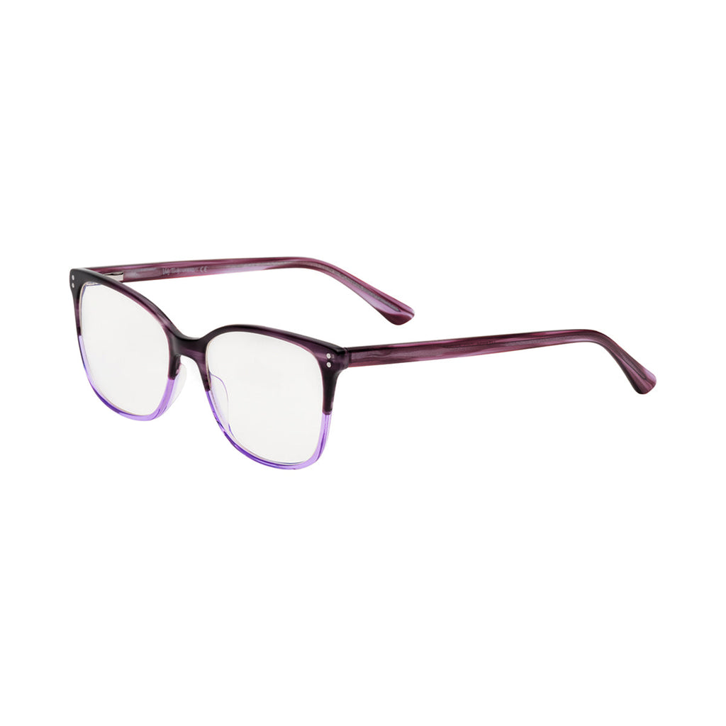 Transparent Lens Purple Tortoiseshell Frame