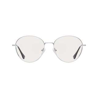 Transparent Lens Silver Frame