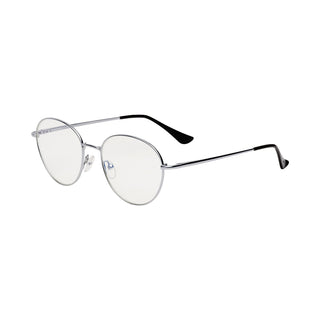 Transparent Lens Silver Frame