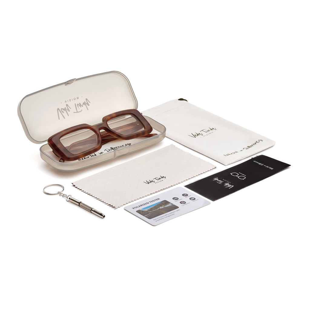 Light Brown Lens Tortoiseshell Frame