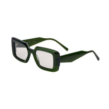 Light Grey Lens Transparent Green Frame
