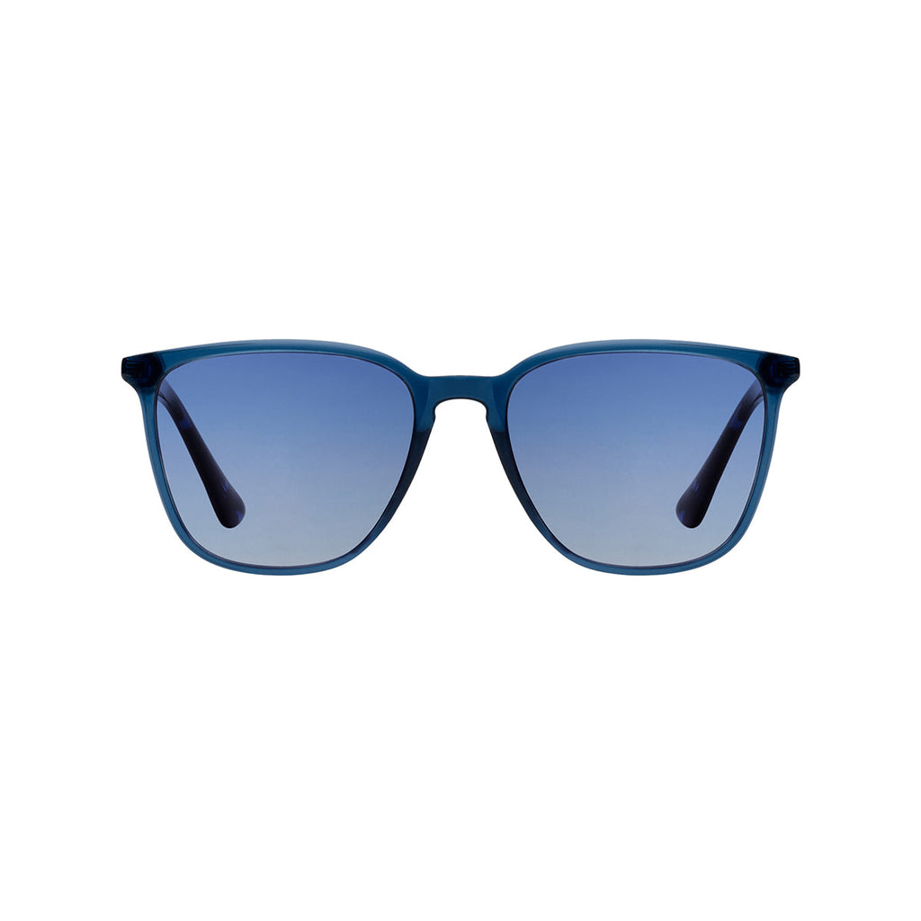 Gradient Blue Lens Transparent Blue Frame