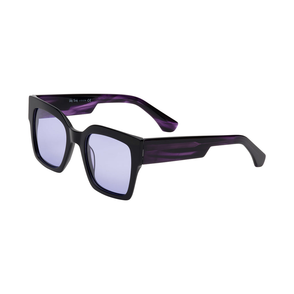 Light Purple Lens Black Frame