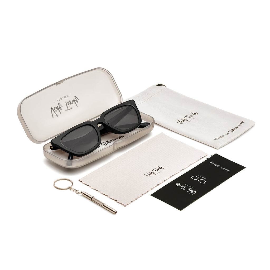 Dark Grey Lens Black Frame