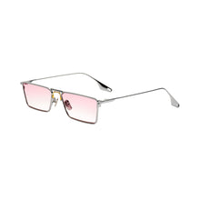 Load image into Gallery viewer, Gradient Light Pink Lens Silver Frame