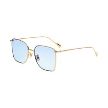 Load image into Gallery viewer, Gradien Light Blue Lens Gold Frame