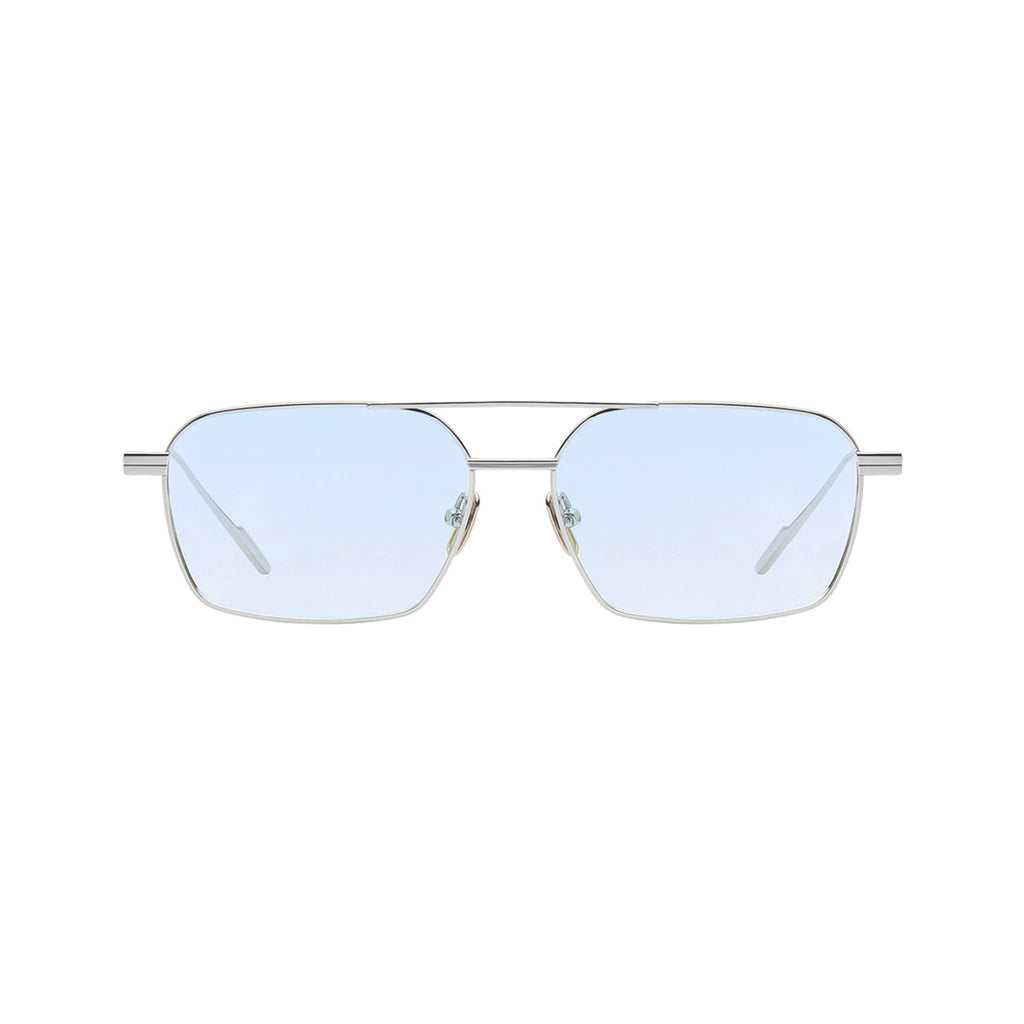 Light Blue Lens Silver Frame