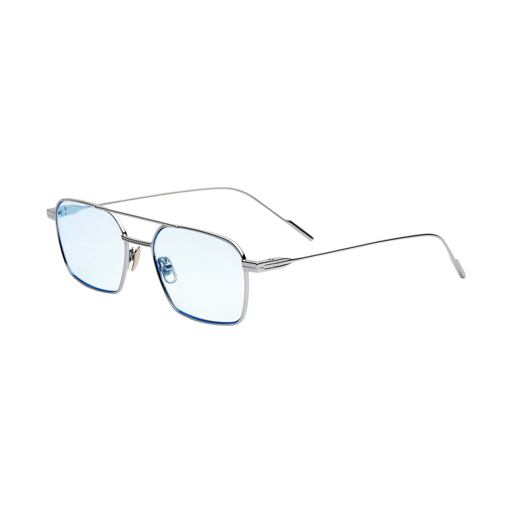 Light Blue Lens Silver Frame