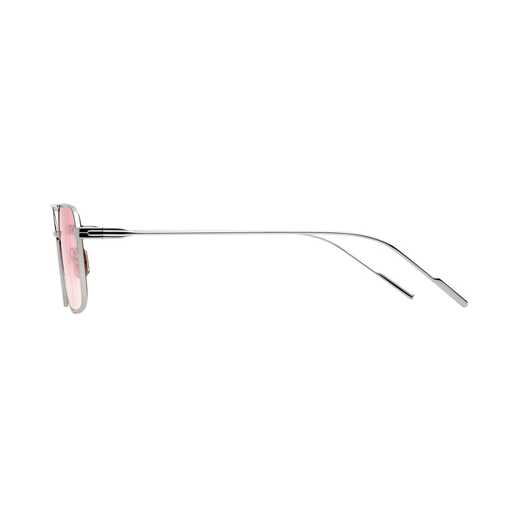 Gradient Pink Lens Silver Frame