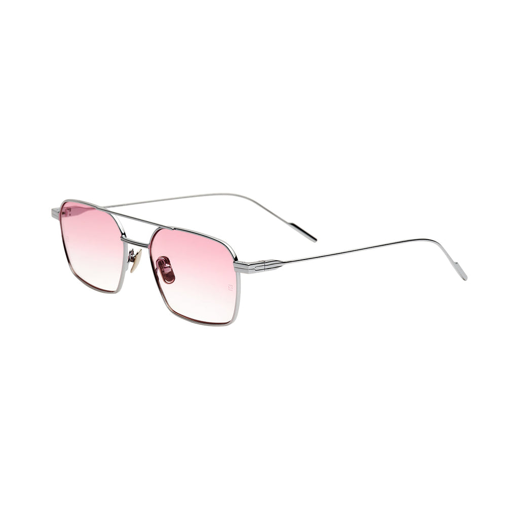 Gradient Pink Lens Silver Frame