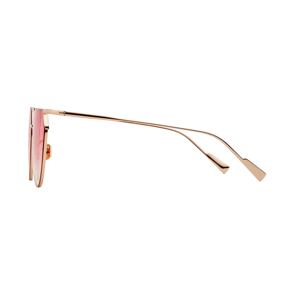 Gradient Pink Lens Rose Gold Frame