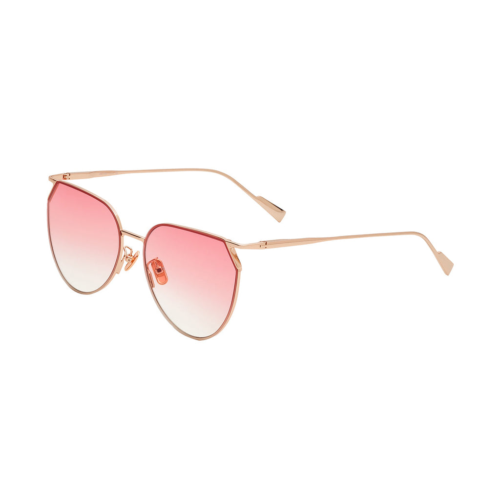 Gradient Pink Lens Rose Gold Frame